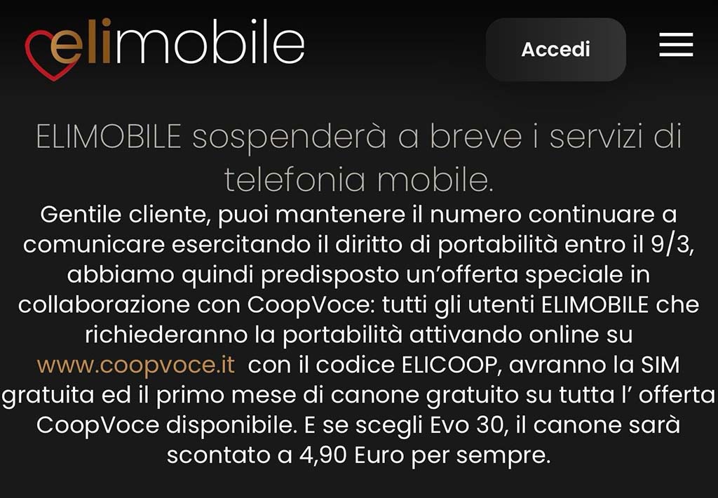Chiusura elimobile