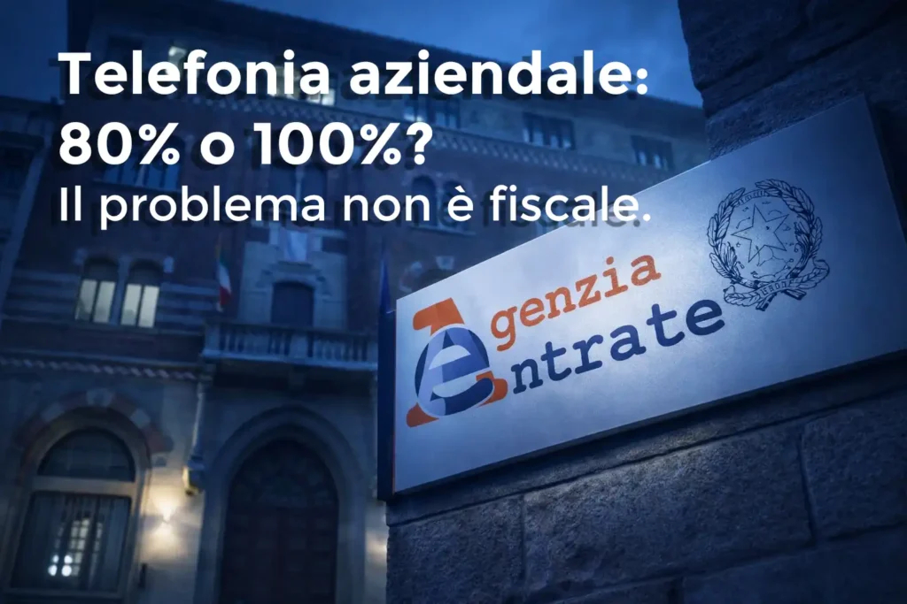 Agenzia delle Entrate e deducibilità delle spese telefoniche per PMI con limite 80% e possibilità 100%